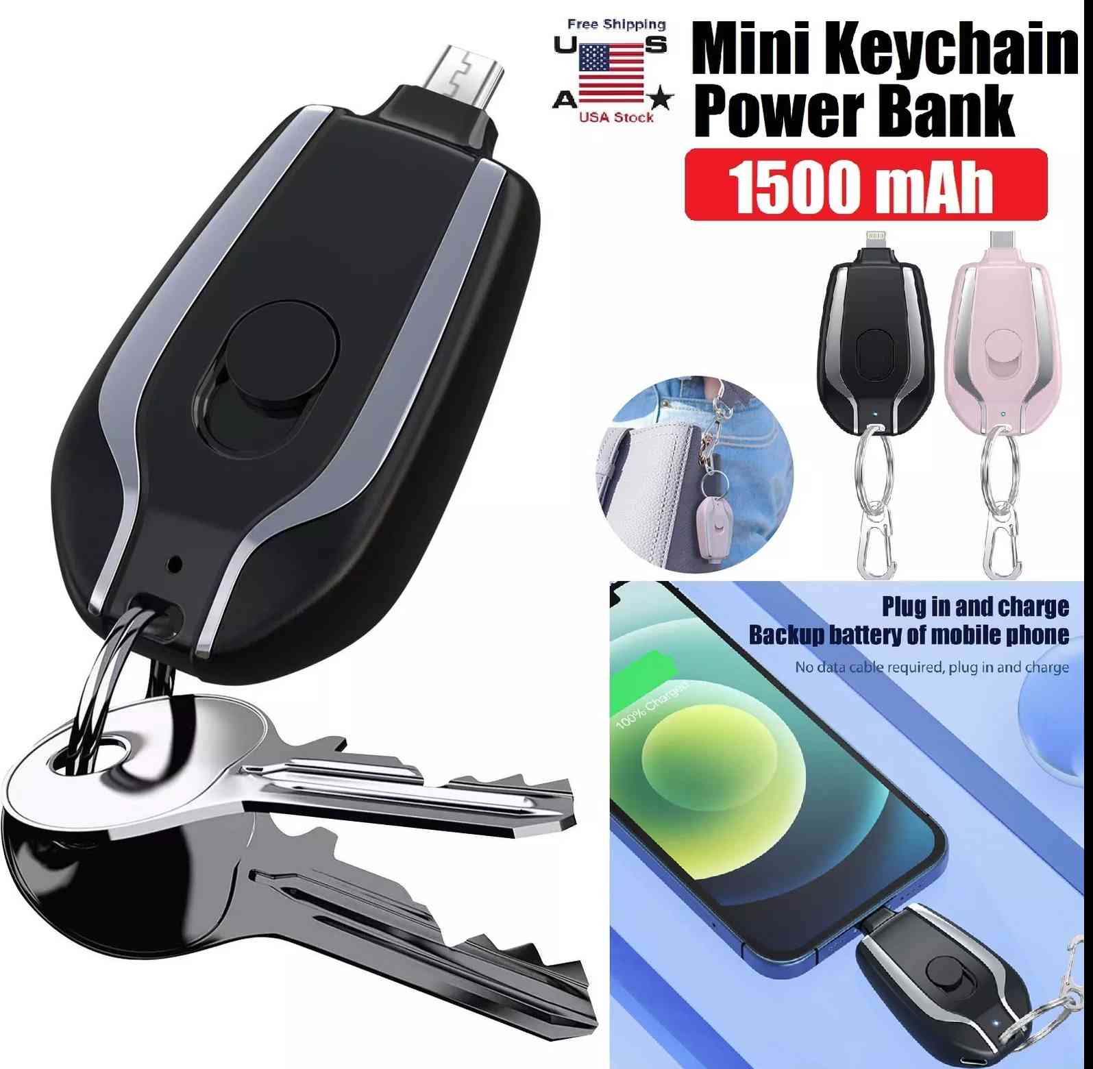 Key chain Emergency Charger Iphone